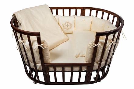 Комплект в кроватку из серии Nuovita Corona, 6 предметов, борт из 12 подушек 